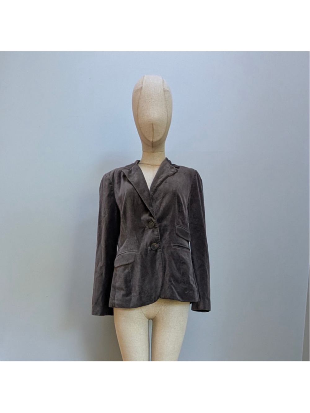 Boden Dark Brown Velvet Blazer Jacket Size 8 - Picture 2 of 9